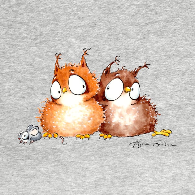 Owls in love by Alyona Shilina